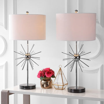 Aria 31.5" Metal/Marble LED Table Lamp - JONATHAN Y